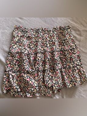 Wild Fable floral  Ruffle Mini Skirt size XL